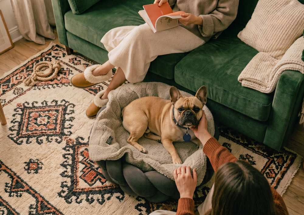 Foto: familia completa con su mascota